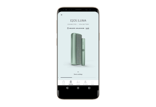 Wygląd IQOS App na urządzeniach z Androidem